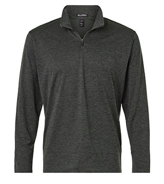 01596 - Men's Pro-Lock Performance Mélange Quarter-Zip Pullover