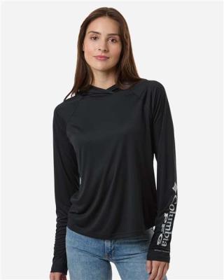 Ladies PFG Tidal Tee Hooded Long Sleeve