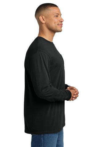 Unisex Heavyweight Ring Spun Long Sleeve Pocket Tee