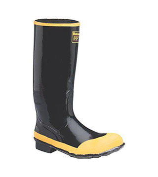 BOOT-24009043 - Men’s 16" Economy Steel Toe Waterproof Boots - Black / Yellow