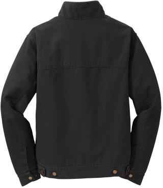 Washed Duck Cloth Flannel-Lined Work Jacket