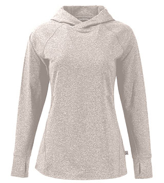 Adapt Knit Recycled Womens Heathered Hooded Pullover