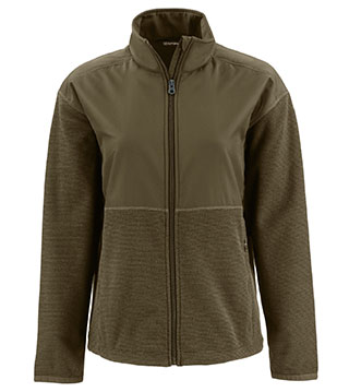 Hunts Point Recycled Fleece Womens Hybrid Full Zip Jacket
