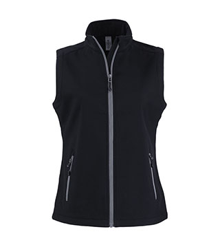 Ladies Clique Tempo Eco Stretch Full Zip Softshell Vest