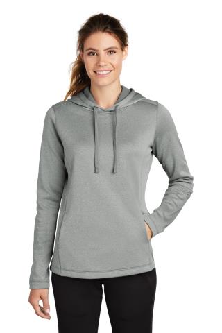 Ladies Heather Fleece Hooded Pullover