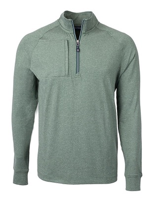 Adapt Eco Knit Heather Mens Quarter Zip Pullover