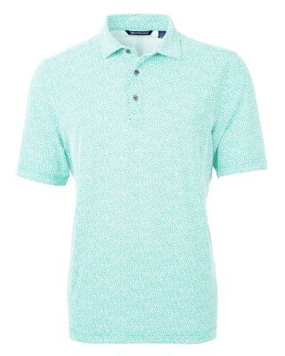 MCK01161A - Virtue Eco Pique Botanical Print Recycled Polo