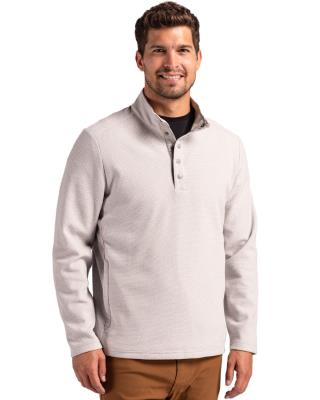 MCK01324 - Hunts Point Eco Textured Fleece Recycled Snap Pullover