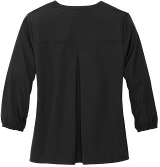 Women's Stretch Crepe 3/4-Sleeve Blouse